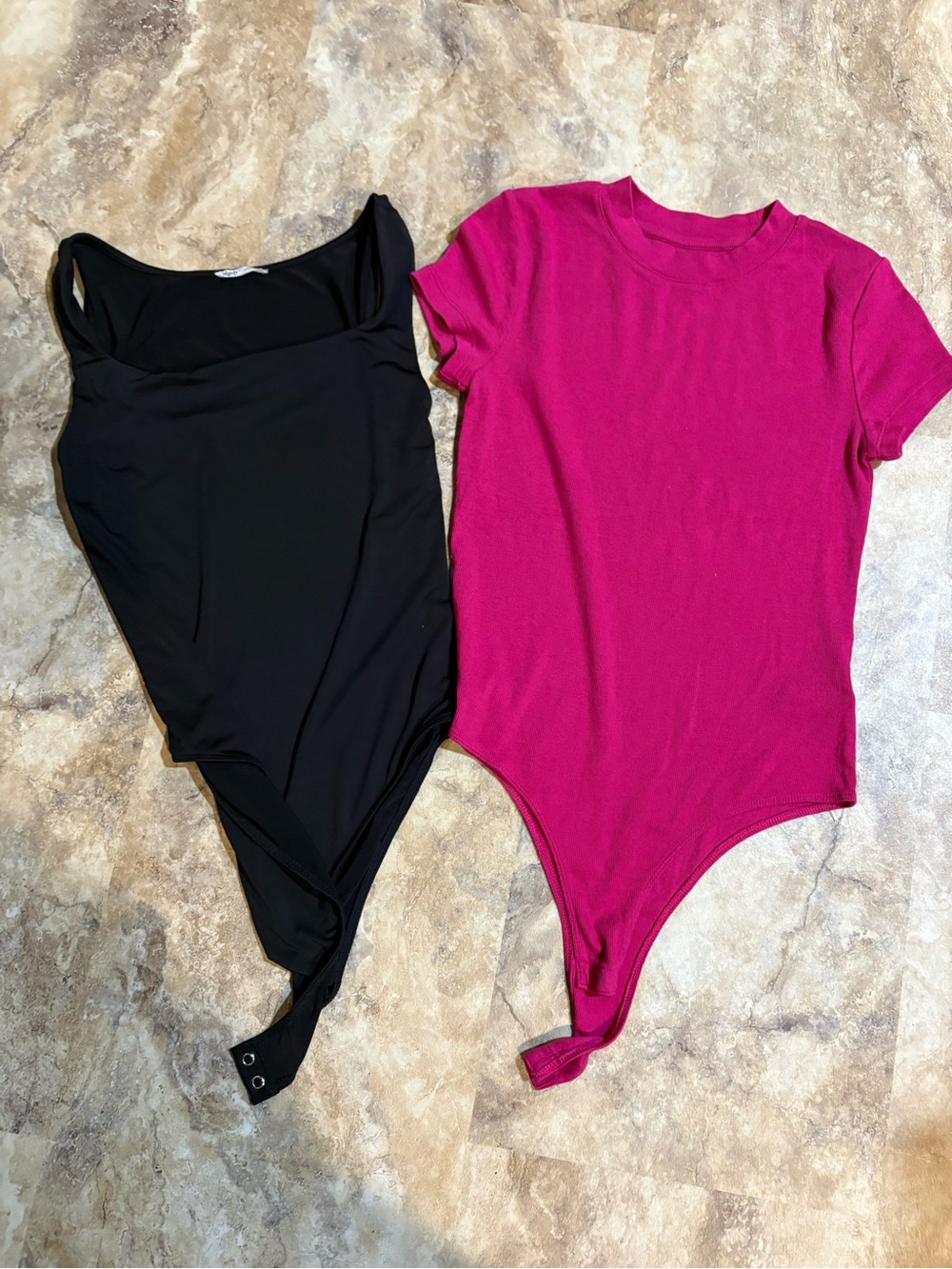 edge Black Scoop Neck Bodysuit